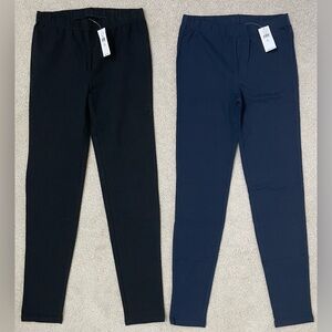NWT’s Gap XL (12) Girls Leggings Black and Navy